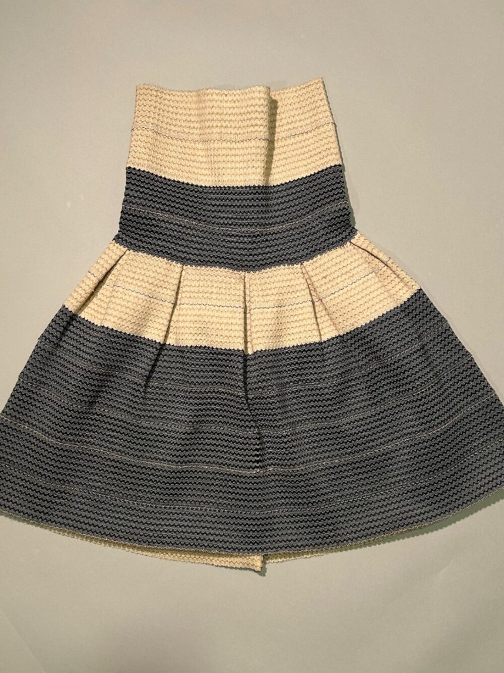 Pleasure Doing Business Tan & Black Bandage Dress